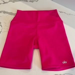 ALO Hot Pink Biker Short